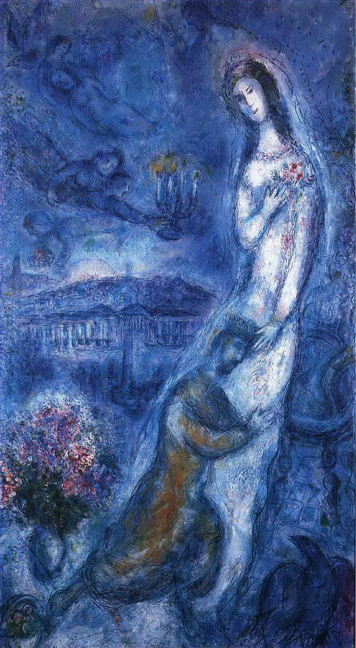 Bethsabée contemporaine de Marc Chagall Peintures à l'huile